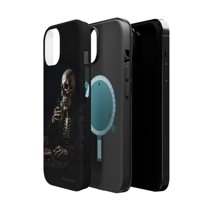 "Embrace the Dark Side with Our Skeleton Drinking Phone Case" -MagSafe Tough Cases