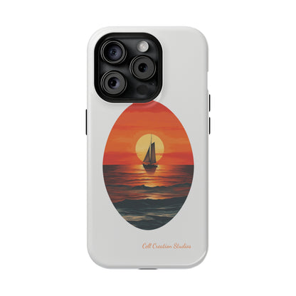 "Sailboat Sunset Serenity" -MagSafe Tough iPhone Cases