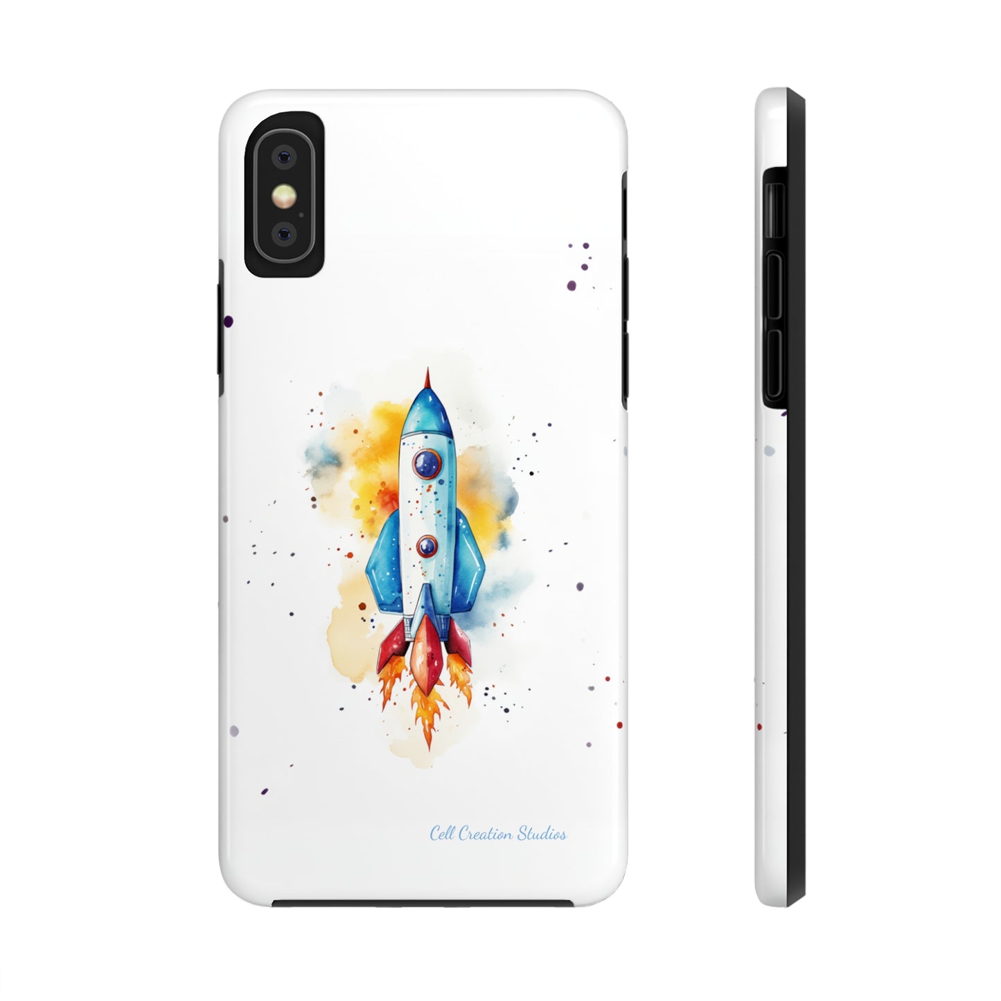 Introducing our "Cosmic Rocket" Cell Phone Case – Where Style Meets Adventure -Tough Phone Cases