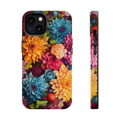 Introducing the "Floral Harmony" Cell Phone Case – Elevate Your Style with Nature's Grace -MagSafe Tough Cases