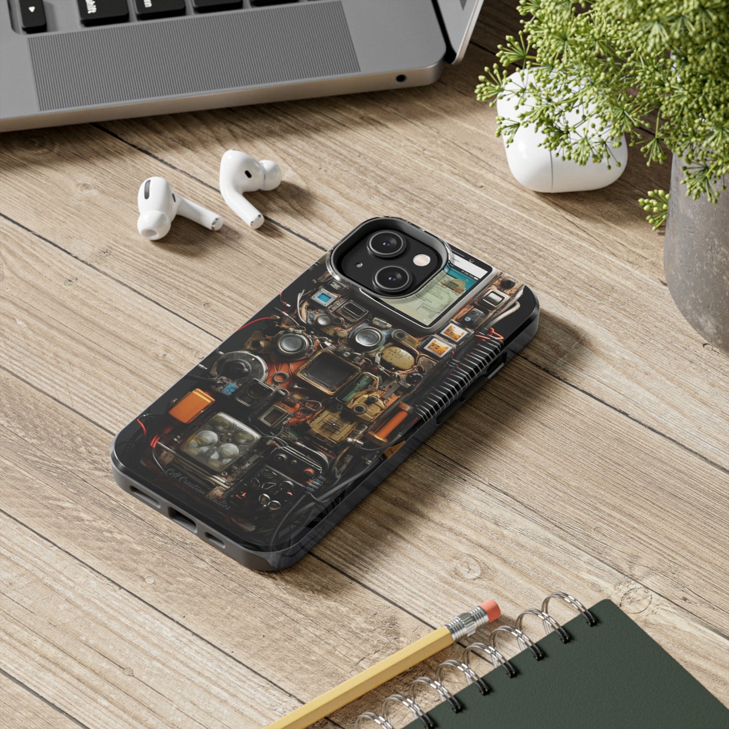 Introducing the "Tech Insight" Cell Phone Case – Explore Inner Workings with Transparent Design -Tough Phone Cases