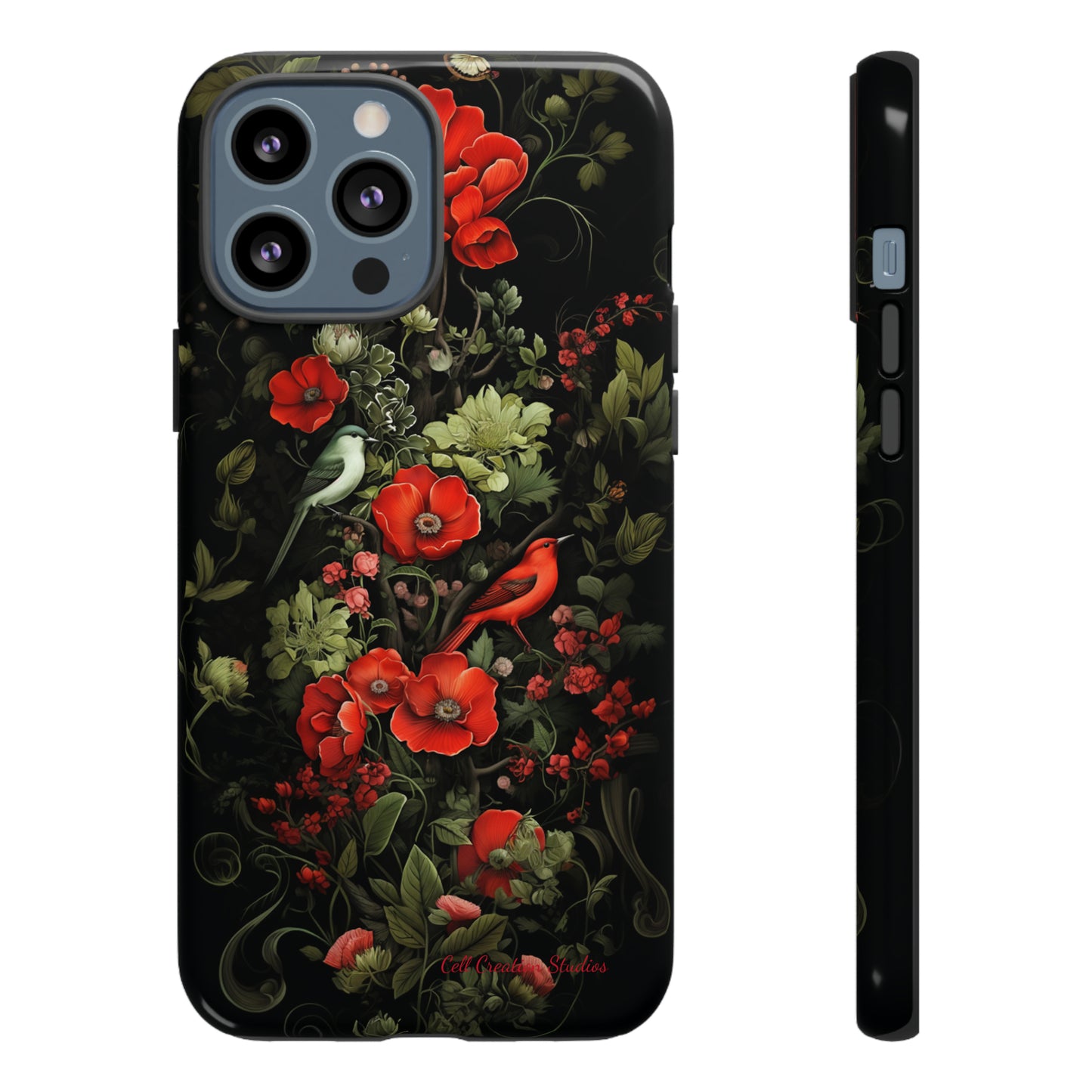 "Floral Serenade Elegance" -Tough iPhone Cases