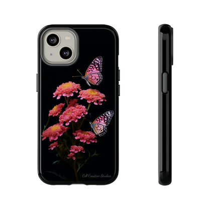 "Achillea Desert Eve Deep Rose & Butterfly" Phone Case -Tough Cases