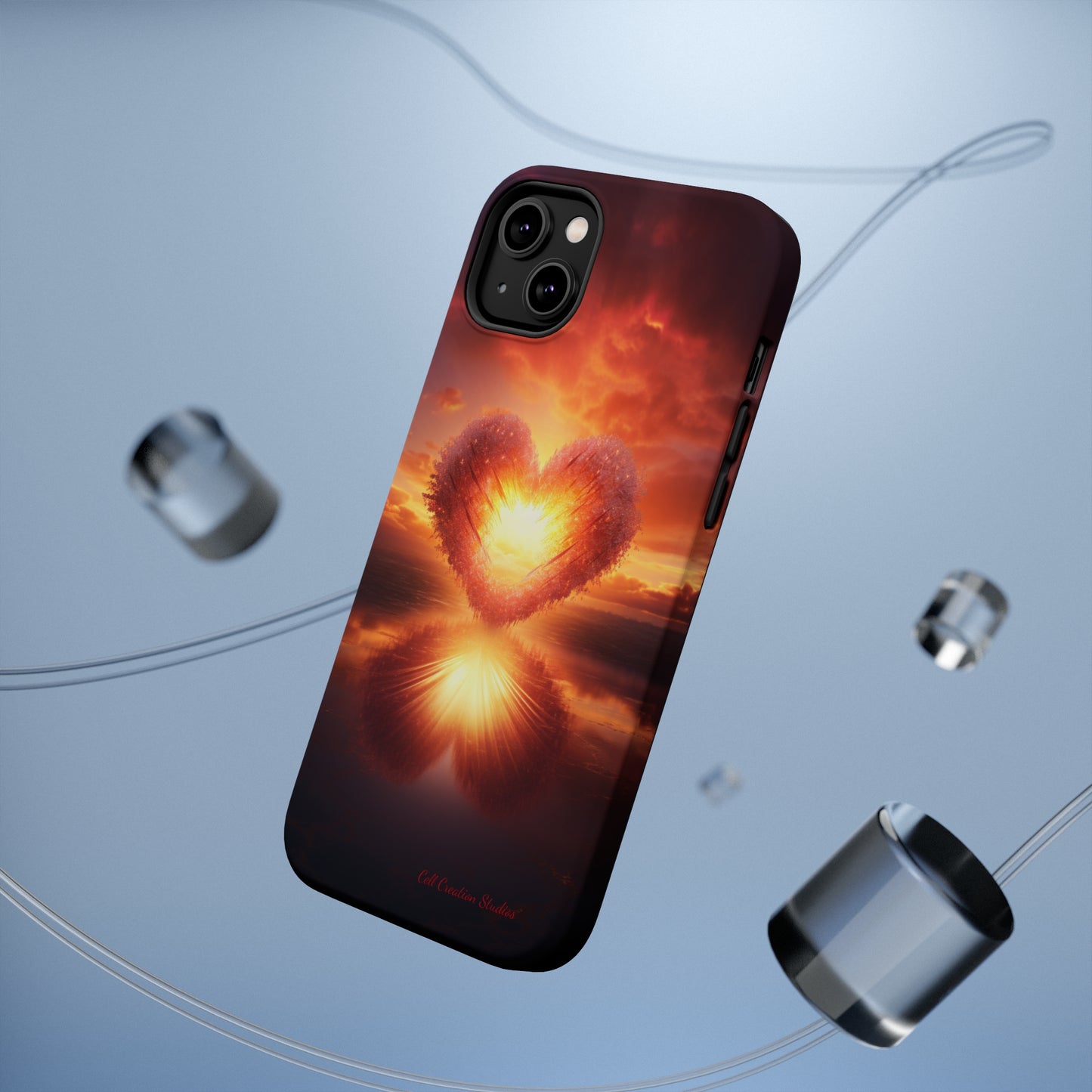 Introducing the "Sun-Kissed Heart" Cell Phone Case – Radiate Love and Light -MagSafe Tough Cases