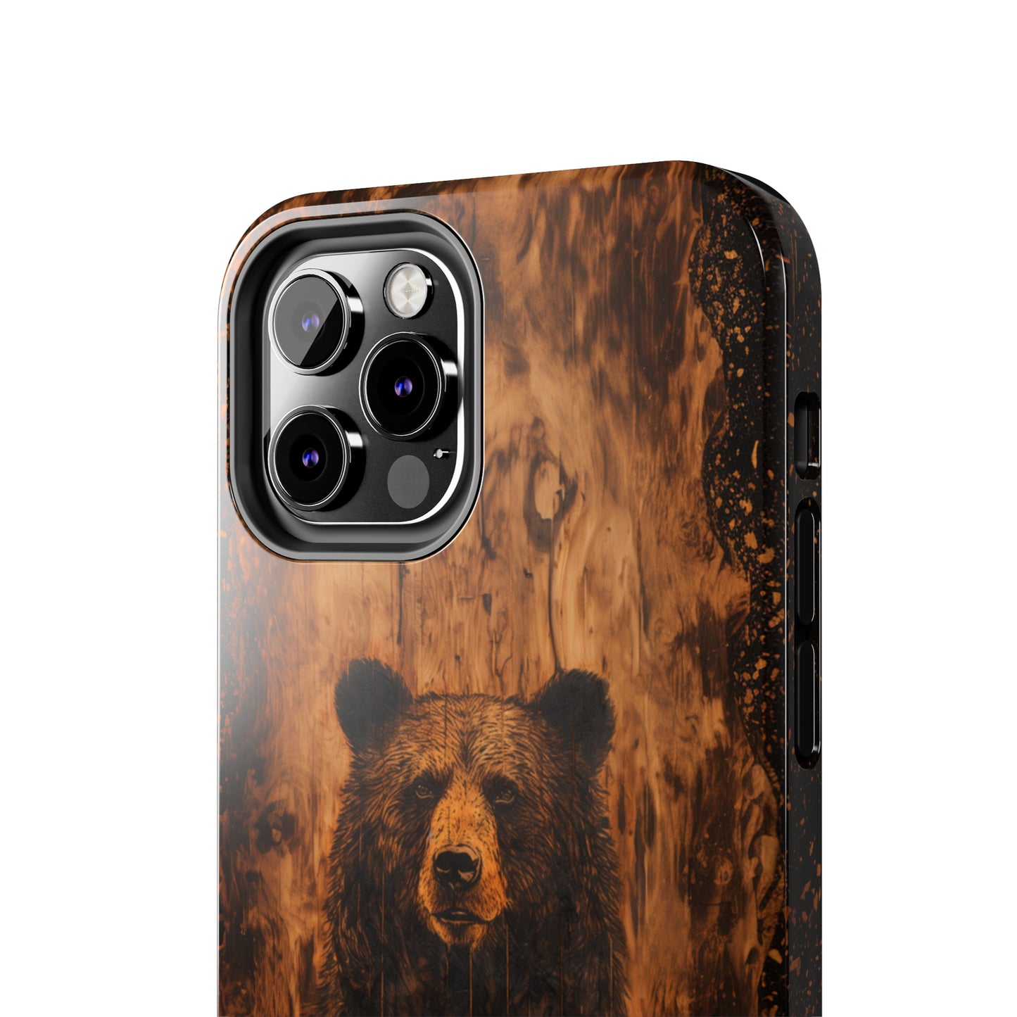 "Bear Wood Grain"-Tough Phone Cases