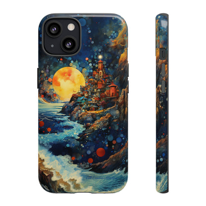 "Moonlit Coastal Vista" -Tough iPhone Cases