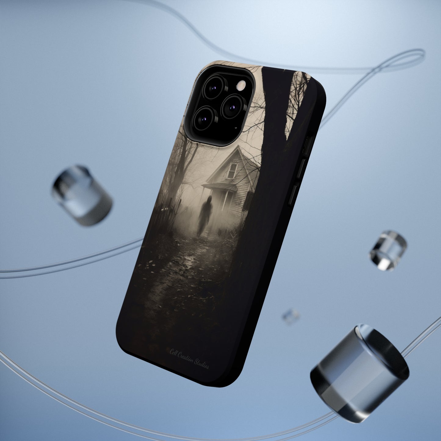 Introducing the "Ethereal Encounter" Cell Phone Case – Unveil the Mystery of the Ghostly Presence -MagSafe Tough Cases