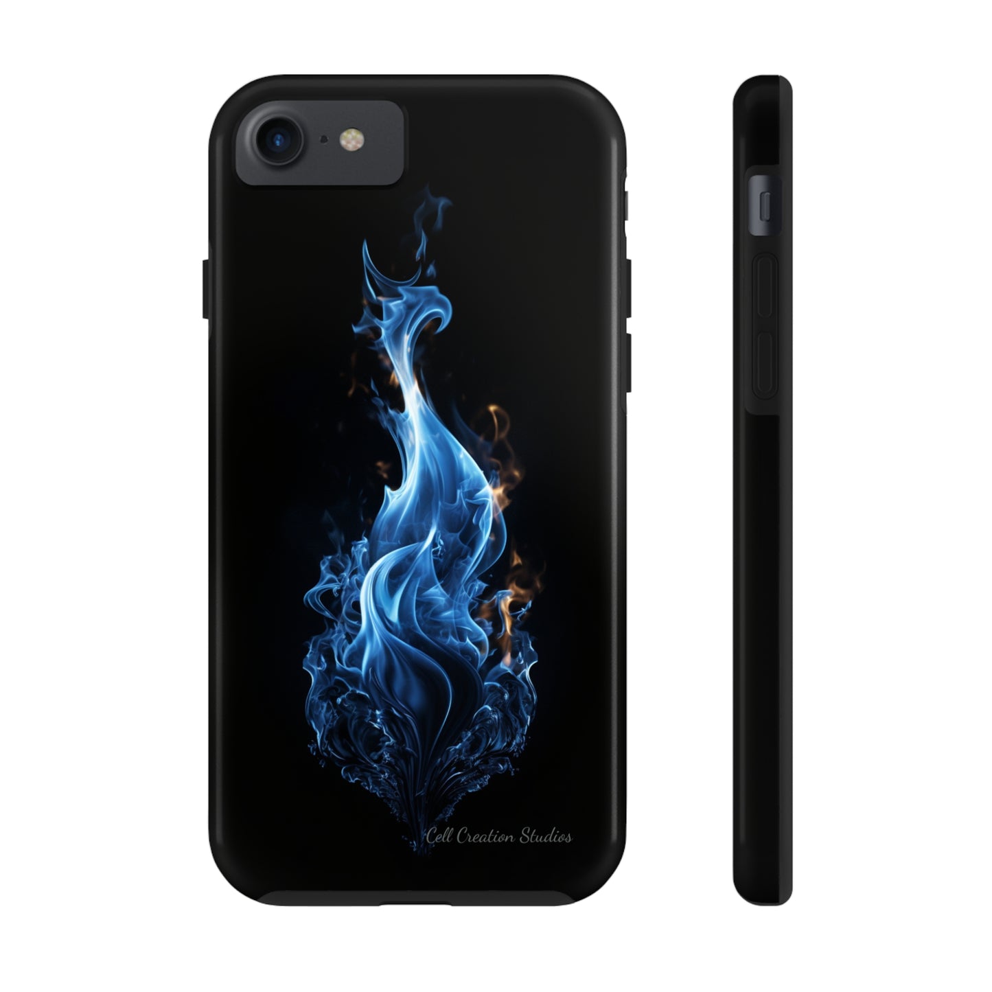 "Blue Flame" Phone Case: Ignite Your Style with Fiery Elegance -Tough Phone Cases