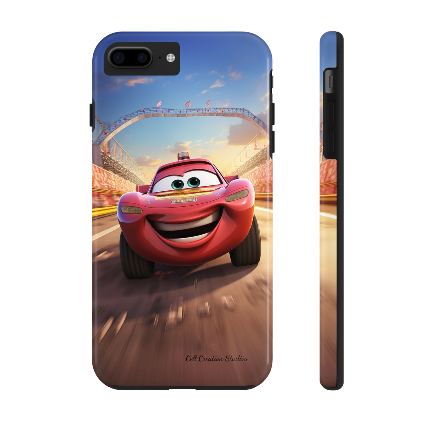 The "Smiling Red Racer" Phone Case -Tough Phone Cases