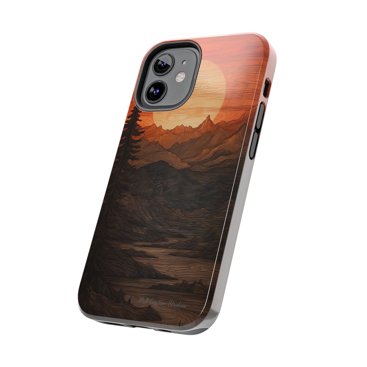 The "Sunset Mountains" Phone Case -Tough Phone Cases