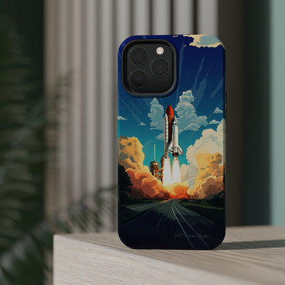 Introducing the "NASA Space Shuttle Launch" Cell Phone Case - Elevate Your Style to New Heights -MagSafe Tough Cases