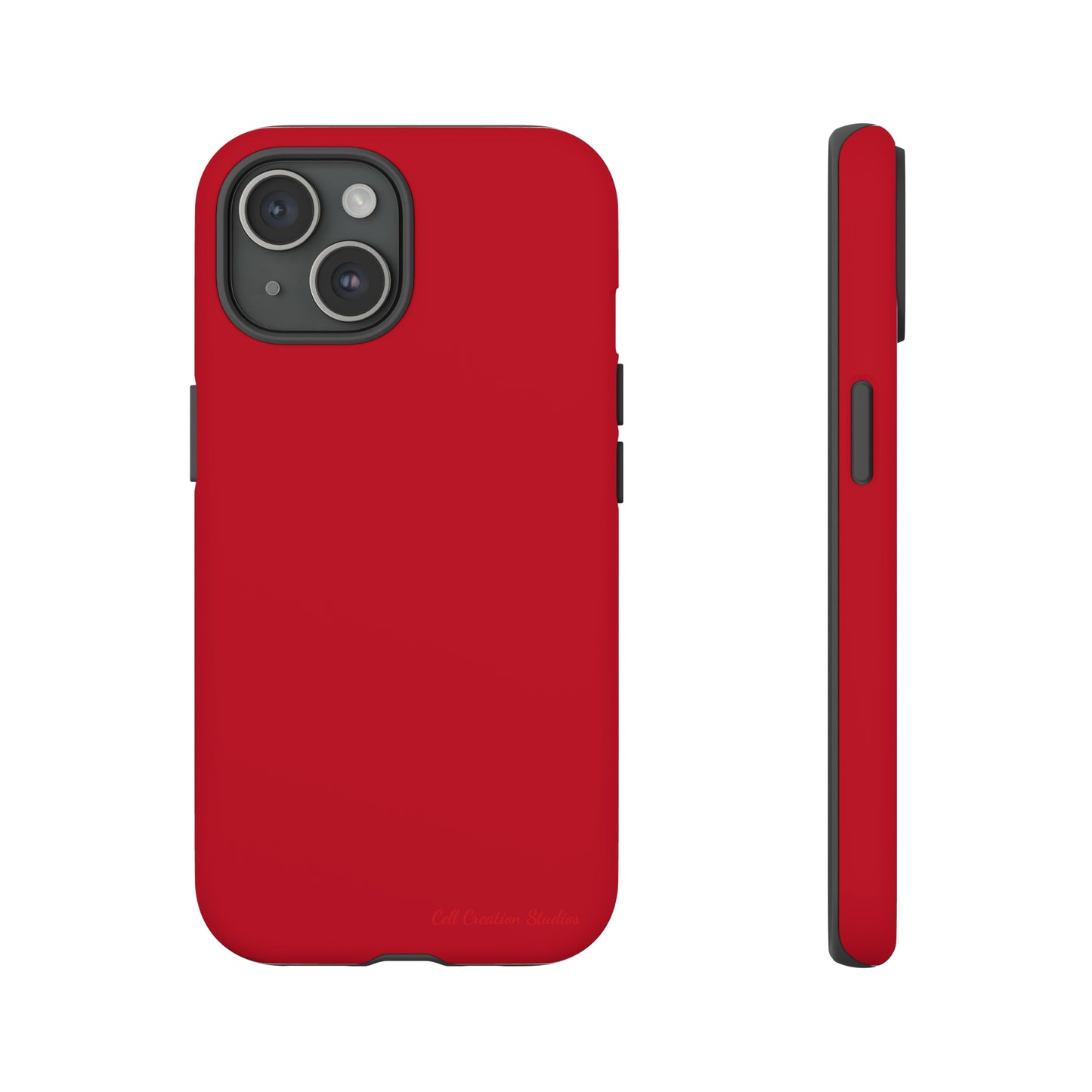 "Bold Crimson Shield" -Tough iPhone Cases