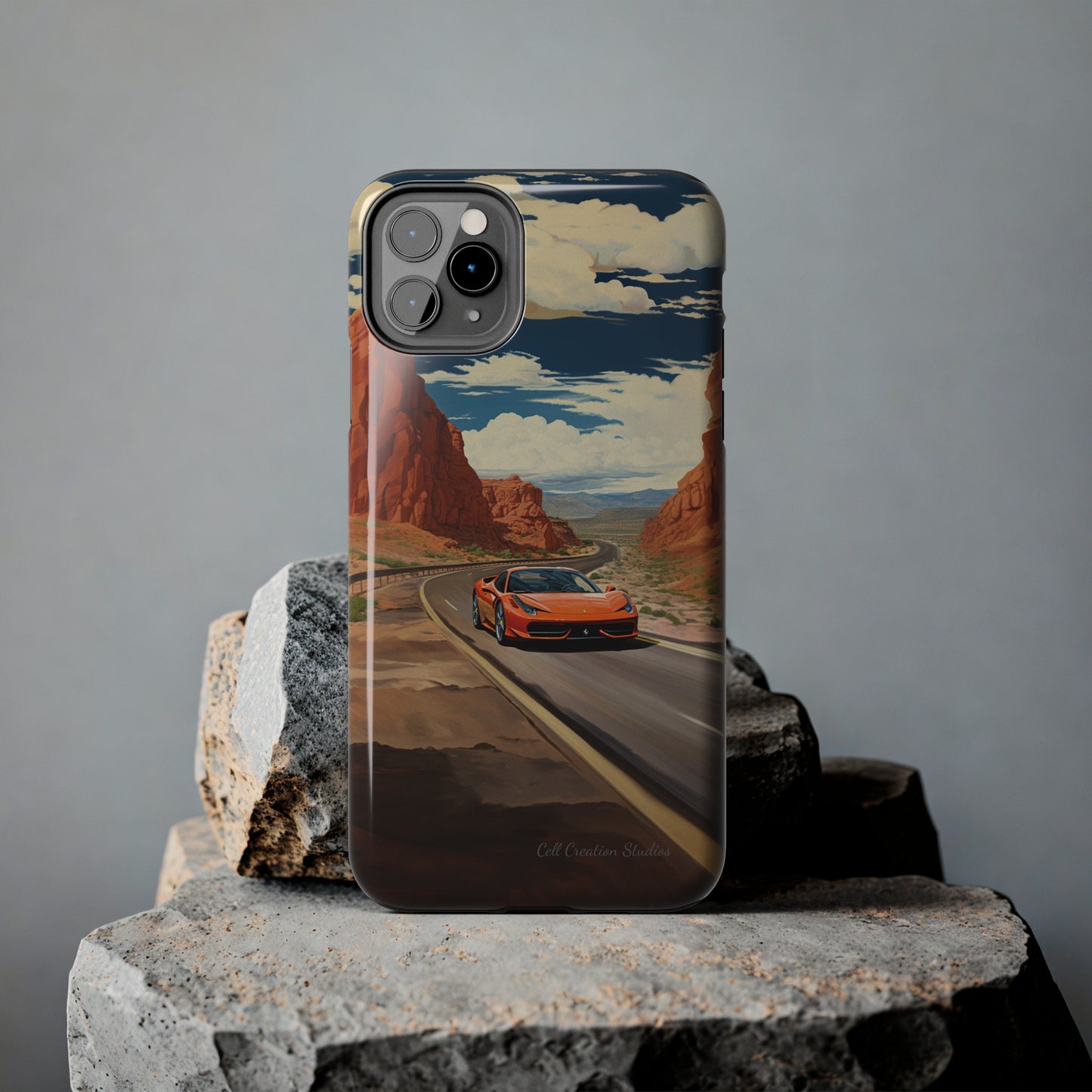 "Desert Racer Ferrari Edition" -Tough iPhone Cases