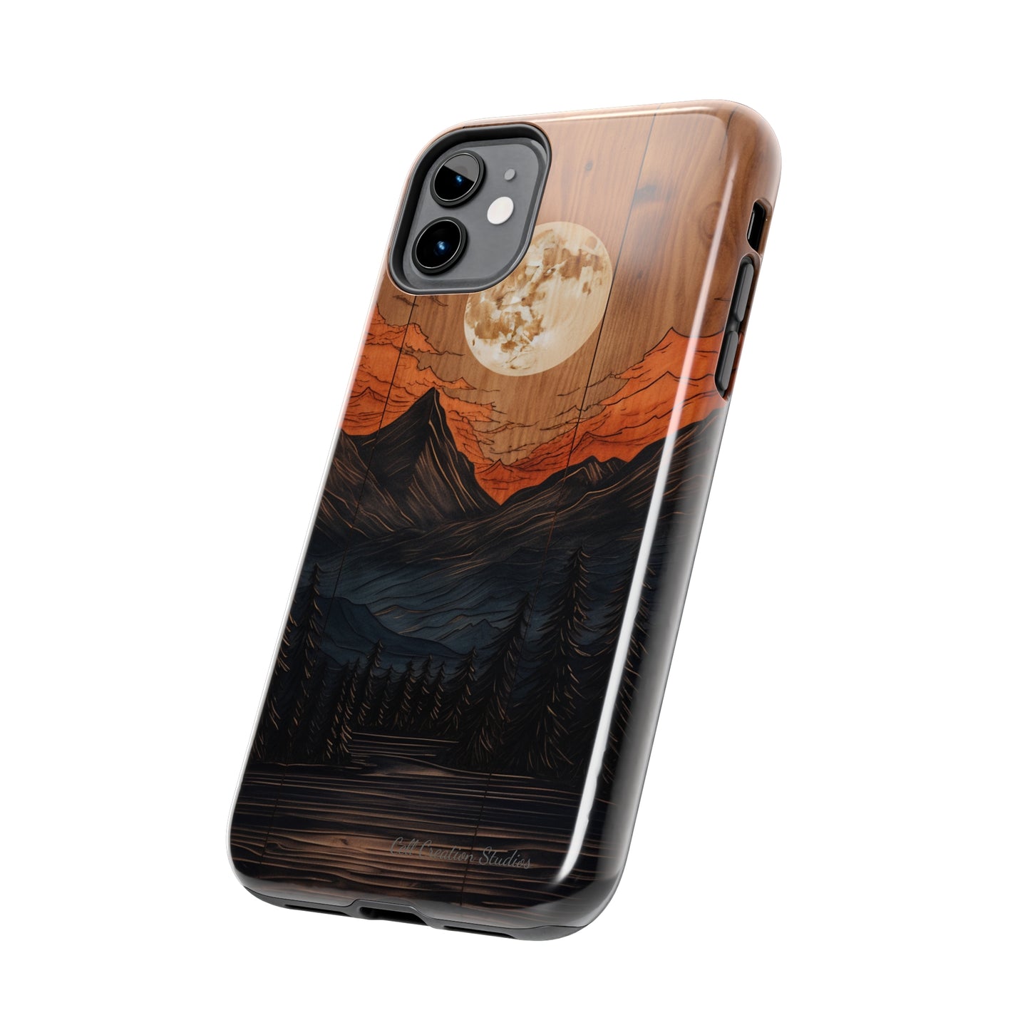 "Elevate Your Style with the Mountain Moonlight Phone Case" -Tough Phone Cases