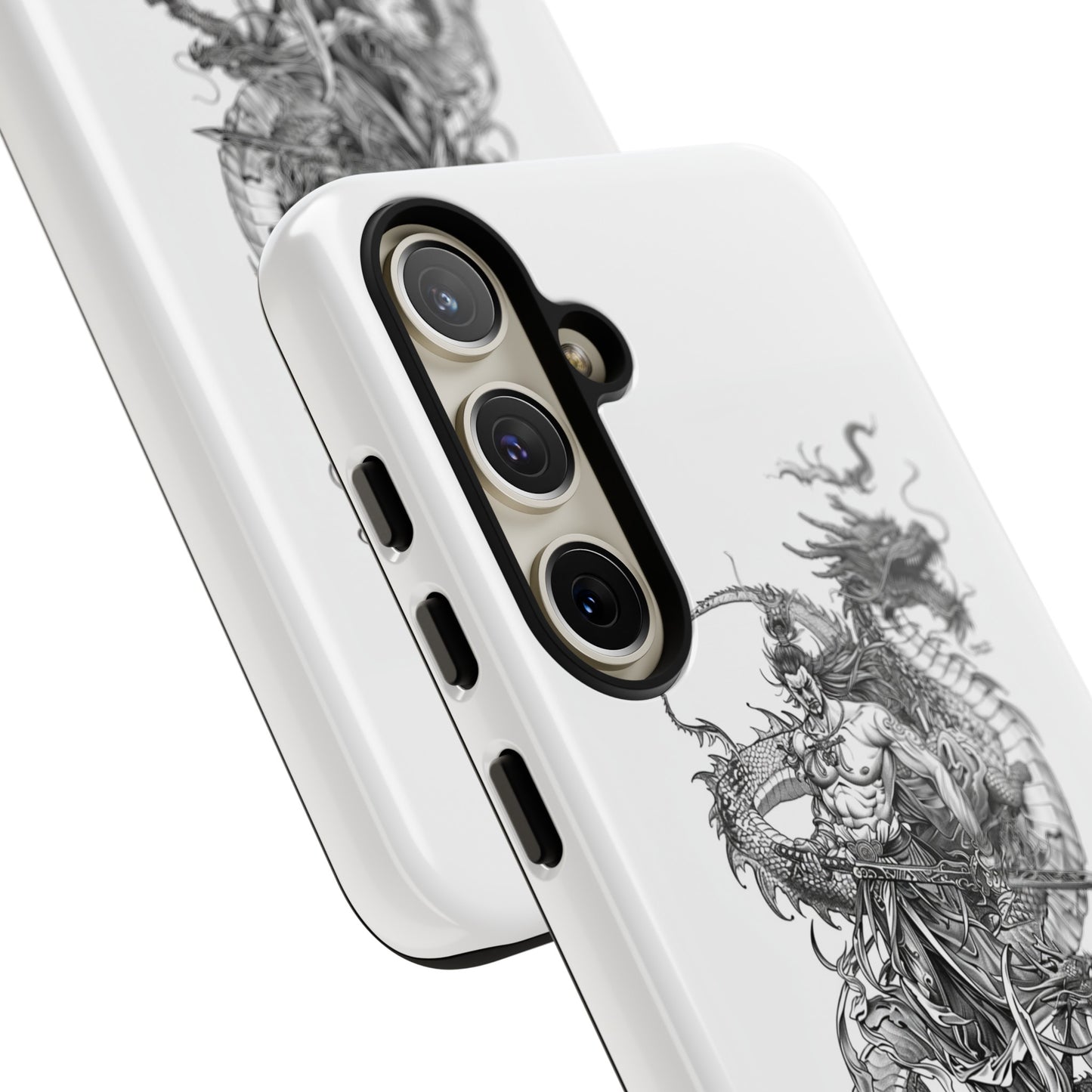 "Samurai and Dragon Sketch" -Tough Samsung Galaxy Cases