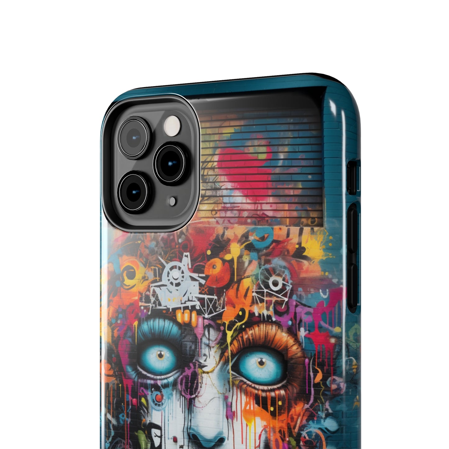 Elevate Your Style with our "Graffiti Face Concrete Wall" Phone Case -Tough Phone Cases