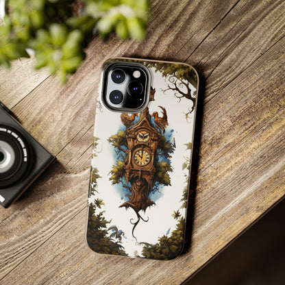 Introducing the "Timeless Charm Cuckoo Clock" Cell Phone Case – Embrace Vintage Elegance -Tough Phone Cases