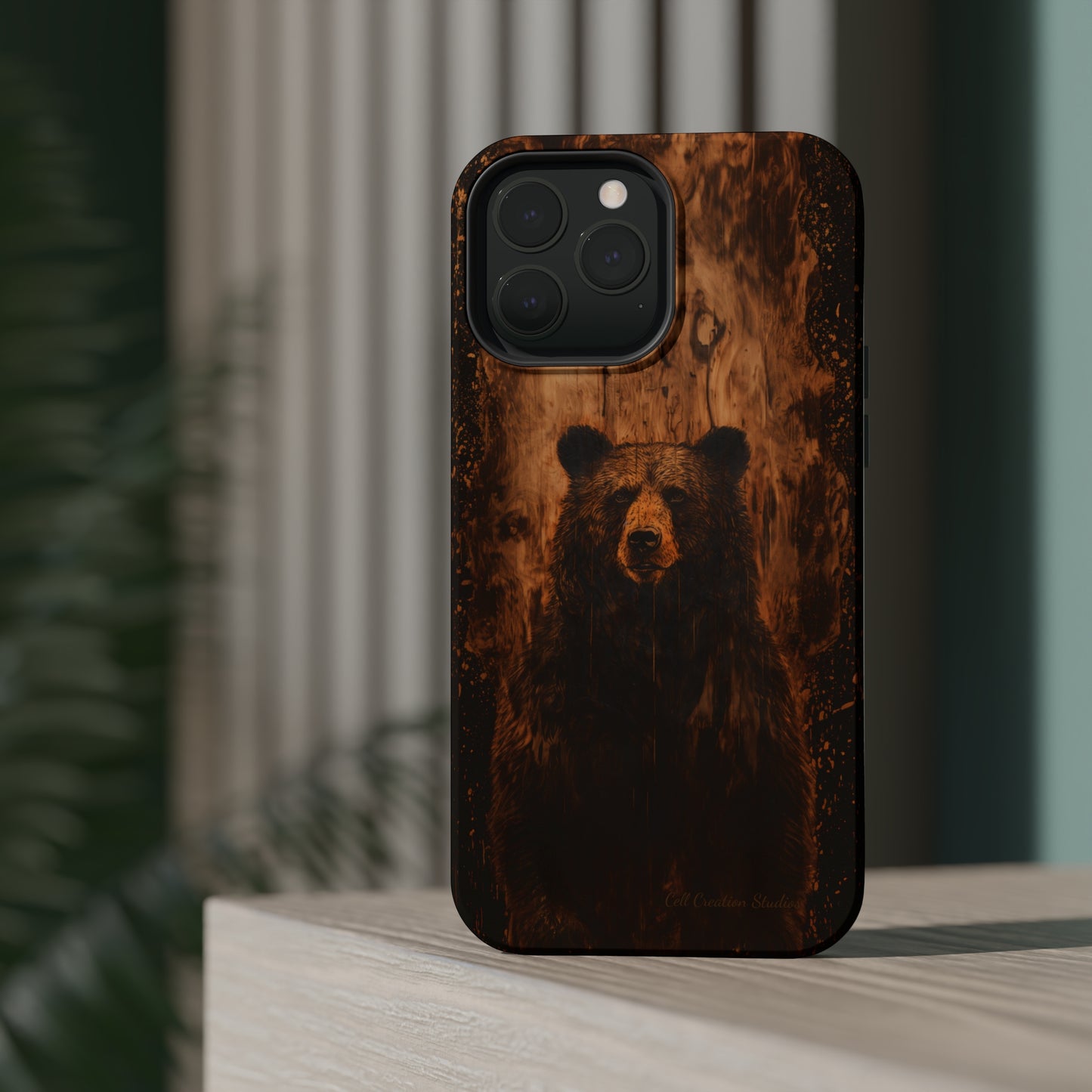 "Bear Wood Grain"-MagSafe Tough Cases