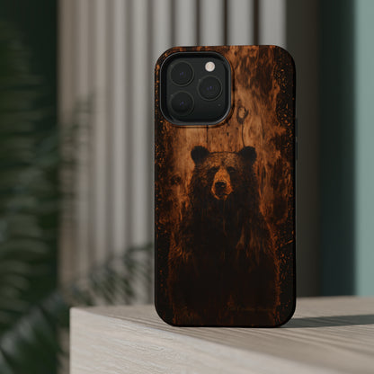 "Bear Wood Grain"-MagSafe Tough Cases