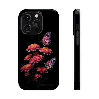 "Achillea Desert Eve Deep Rose & Butterfly" Phone Case -MagSafe Tough Case