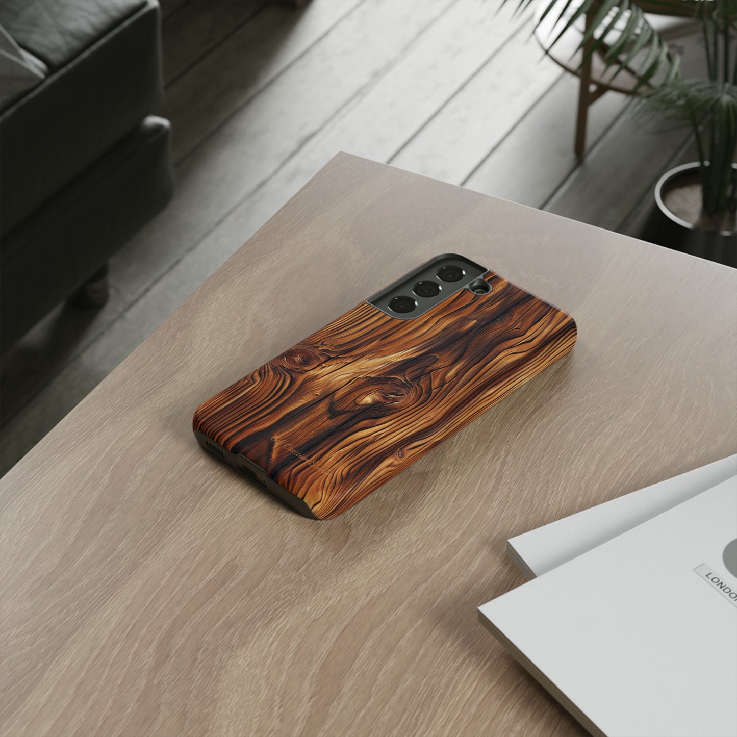 "Wood Grain Elegance" Tough Samsung Galaxy Cases