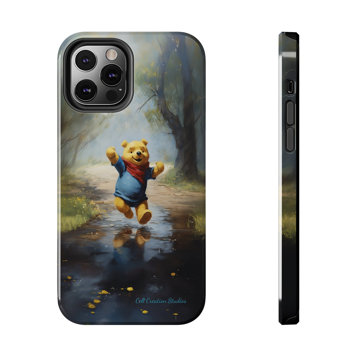 Introducing the "Winnie-The-Pooh Puddle Splash" Cell Phone Case – A Splash of Nostalgic Fun -Tough Phone Cases