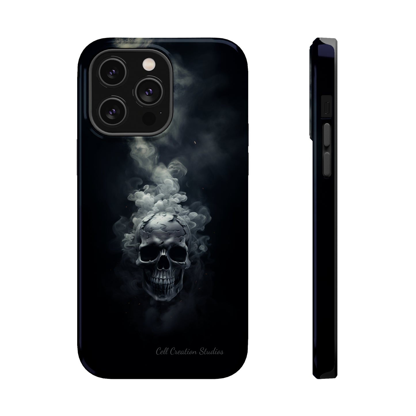 "Ethereal Skull Noir" -MagSafe Tough iPhone Cases