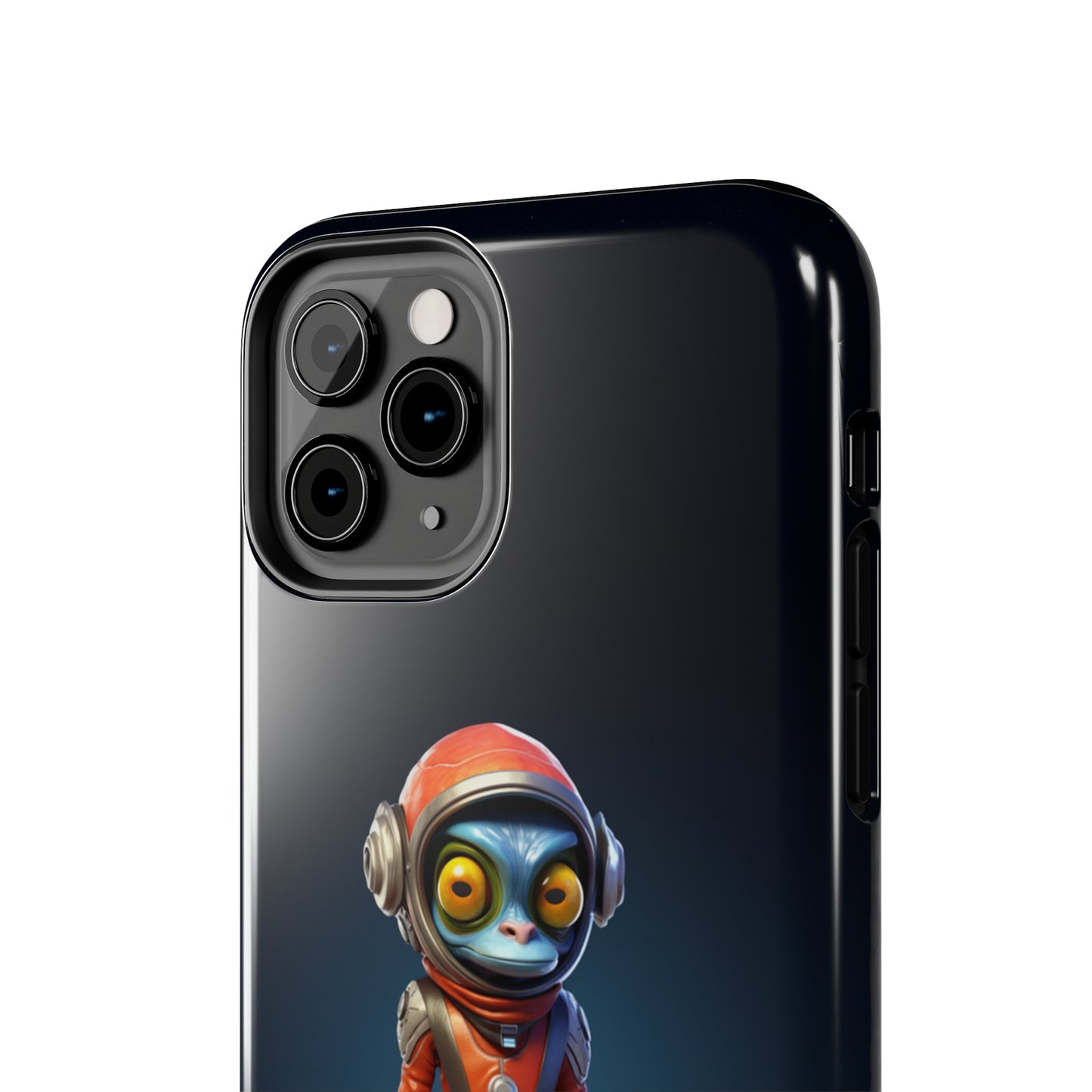 The "AstroGuard" Animated Blue Alien Astronaut Phone Case -Tough Phone Cases