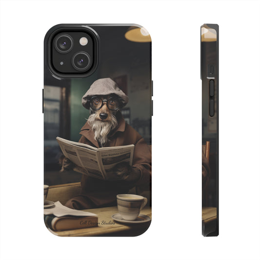 Introducing the "Canine Scholar" Cell Phone Case – Where Canine Meets Wisdom. -Tough Phone Cases