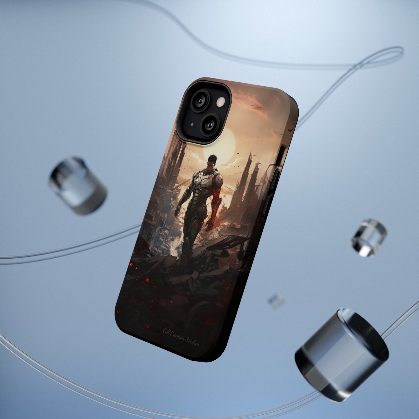 Introducing the "Cyber Guardian" Cell Phone Case – Embrace Futuristic Heroism -MagSafe Tough Cases