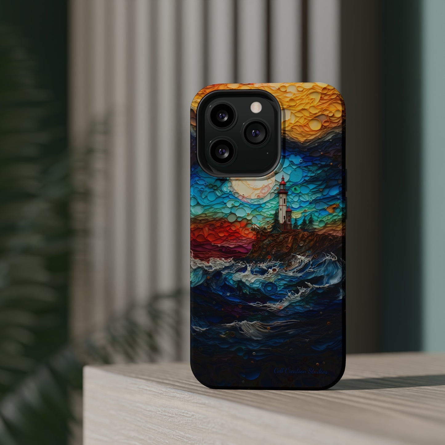 "Coastal Canvas Guardian" -MagSafe Tough iPhone Cases