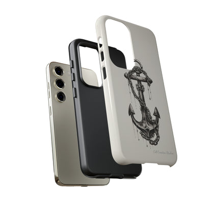 "Nautical Elegance Anchor" -Tough Samsung Phone Cases