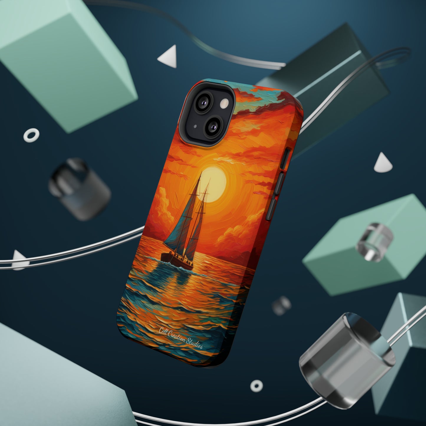 "Sailboat Sunset" - MagSafe Tough iPhone Cases