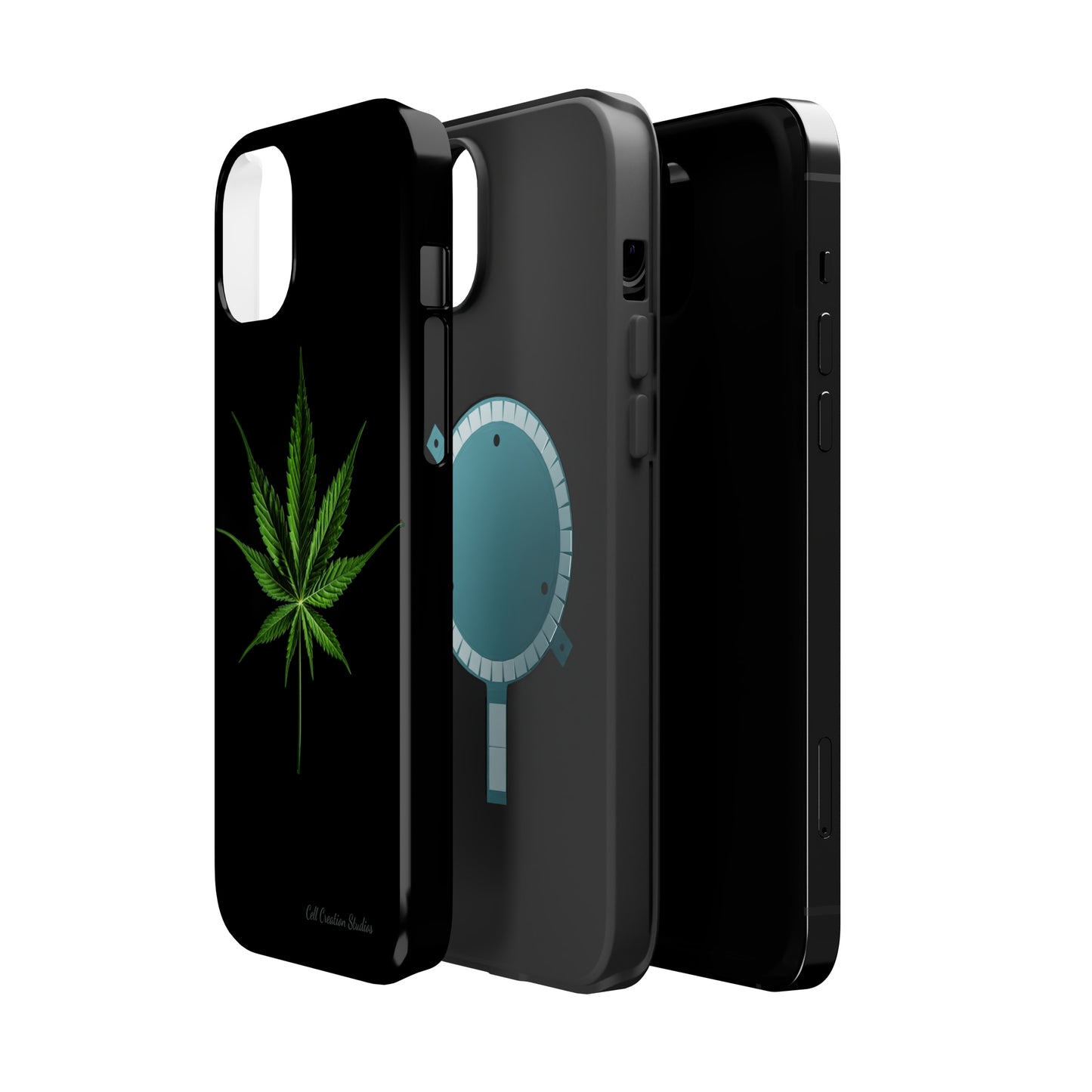 "Cannabis Chic" Marijuana Leaf Phone Case -MagSafe Tough Cases