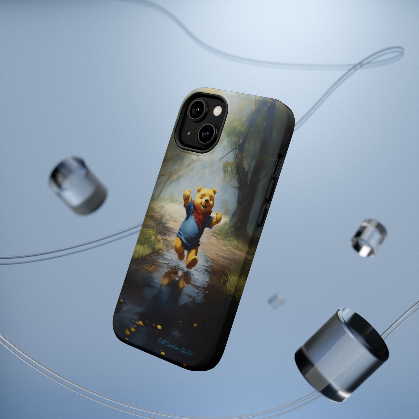 Introducing the "Winnie-The-Pooh Puddle Splash" Cell Phone Case – A Splash of Nostalgic Fun -MagSafe Tough Cases