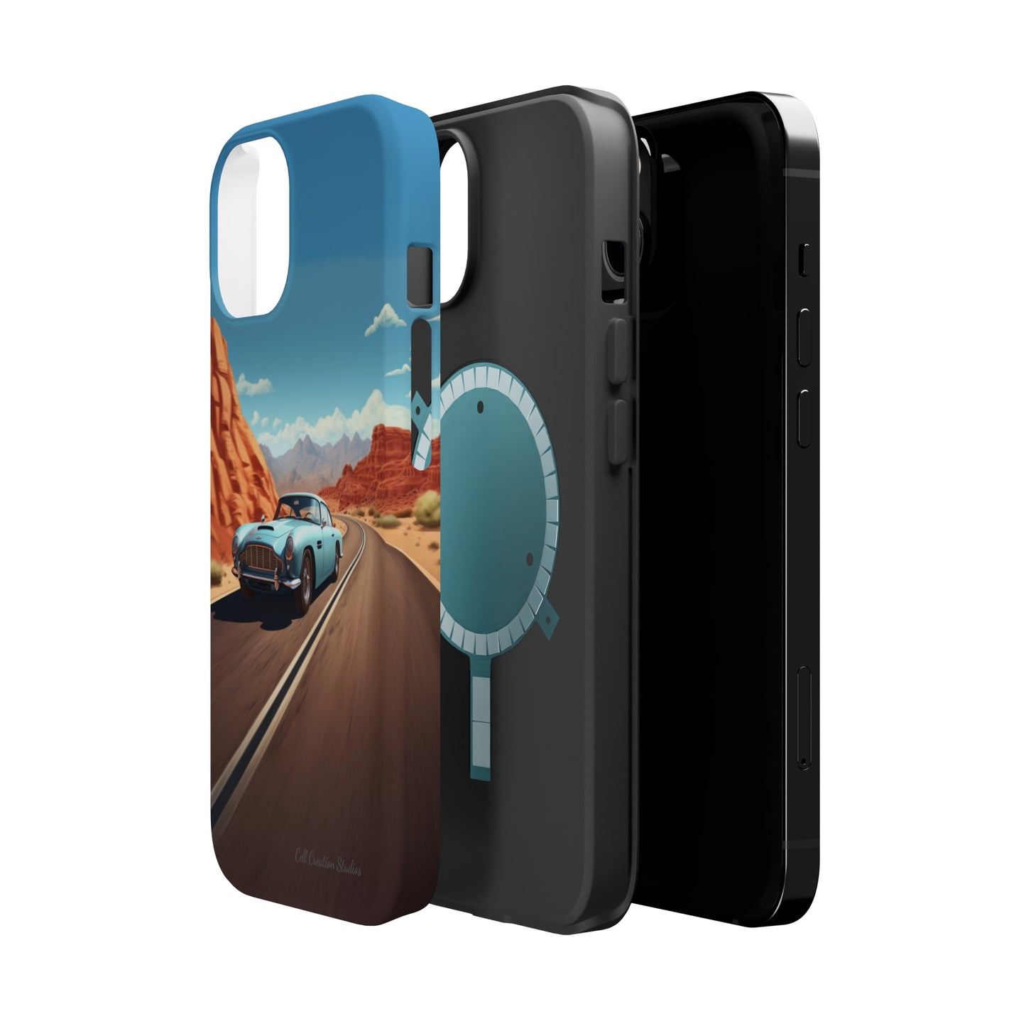 "Silver Racing Legend" -MagSafe Tough iPhone Cases