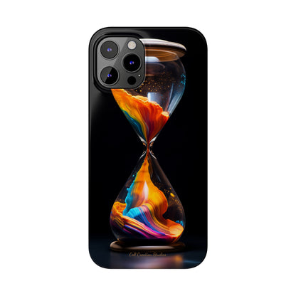 Introducing the "Vibrant Sands of Time" Cell Phone Case – Embrace the Beauty of Colorful Hourglass Design -Tough Cases