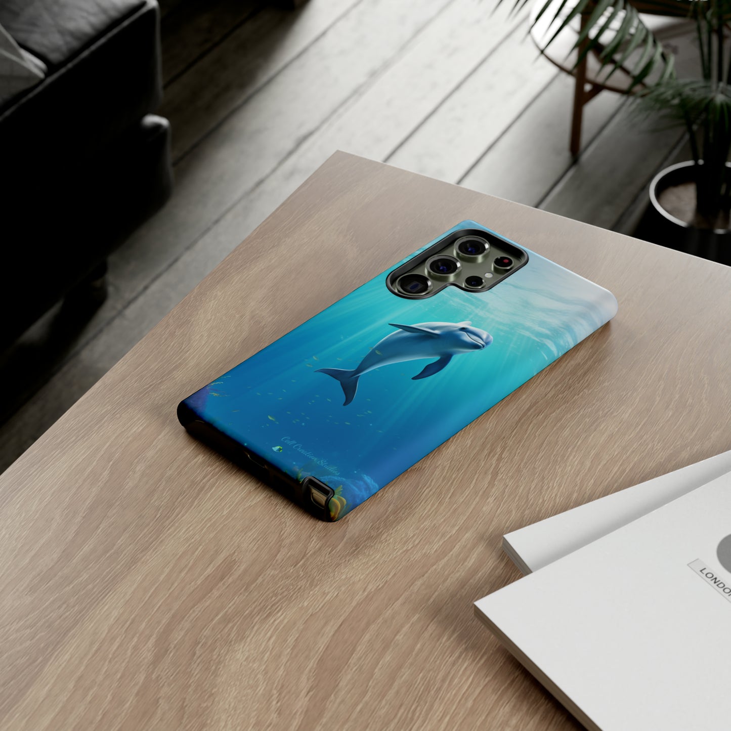 The "Dolphin Serenity" -Tough Samsung Phone Cases