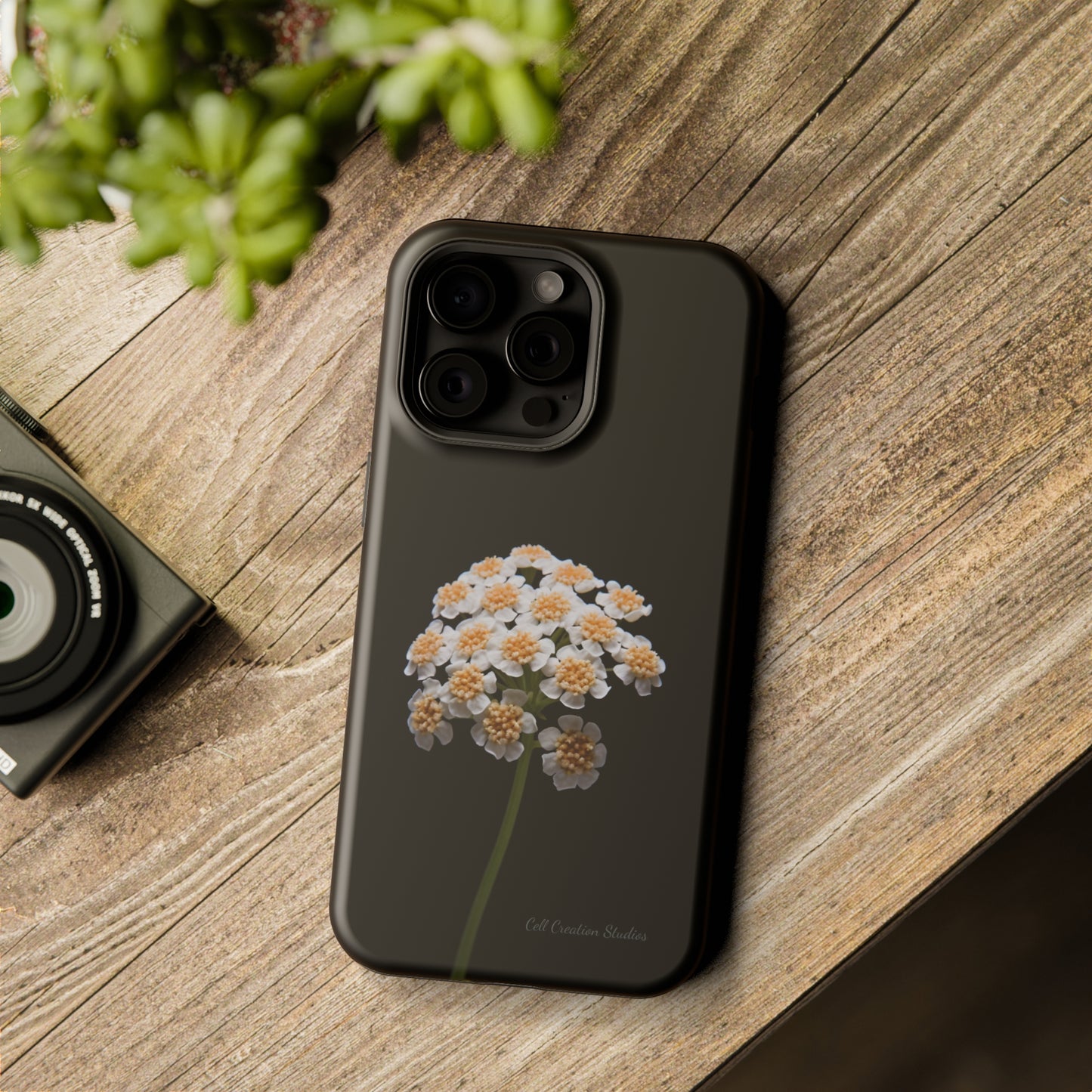 "Elegant Yarrow Bloom" Phone Case -MagSafe Tough Cases