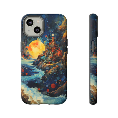 "Moonlit Coastal Vista" -Tough iPhone Cases