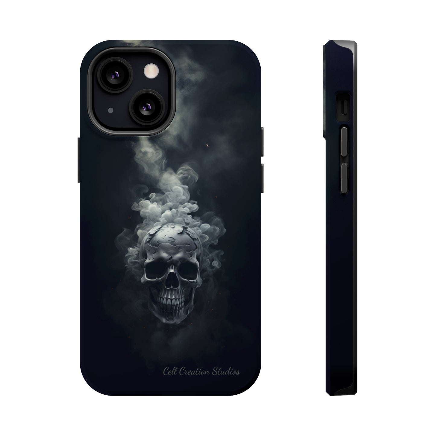 "Ethereal Skull Noir" -MagSafe Tough iPhone Cases