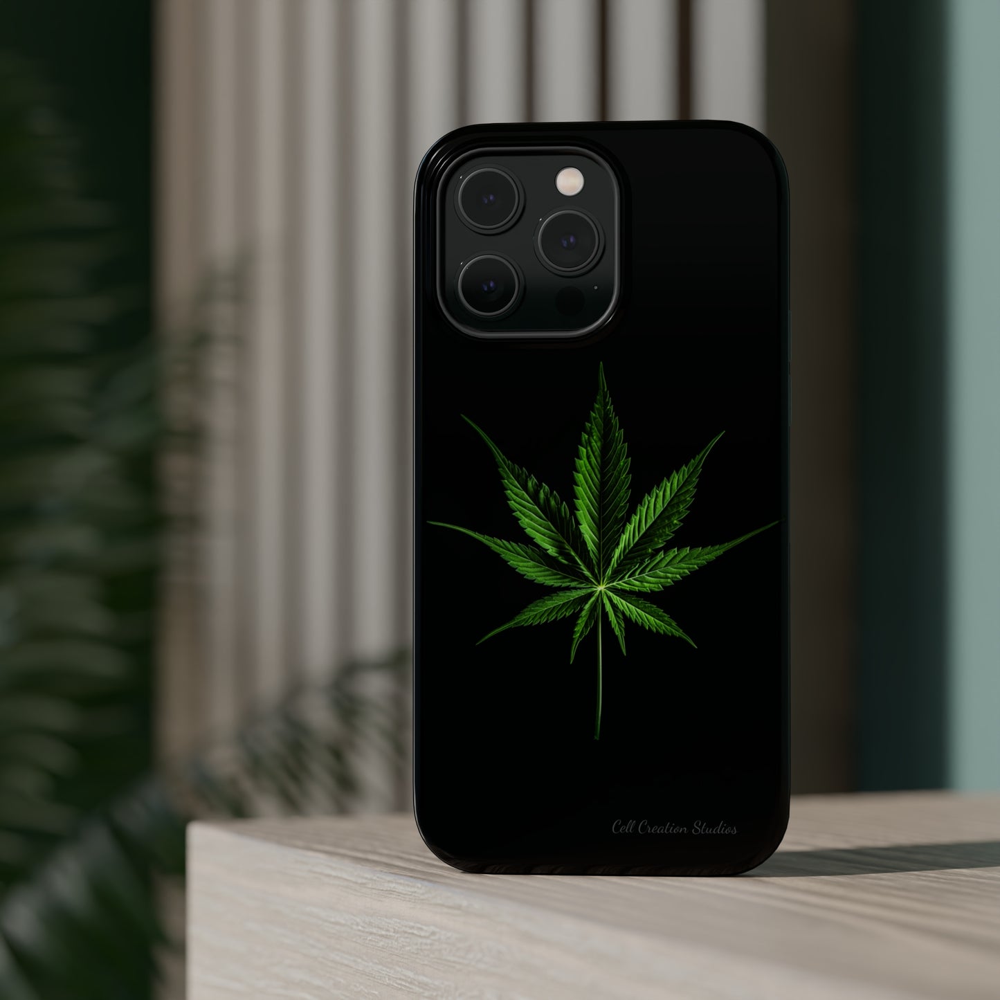 "Cannabis Chic" Marijuana Leaf Phone Case -MagSafe Tough Cases