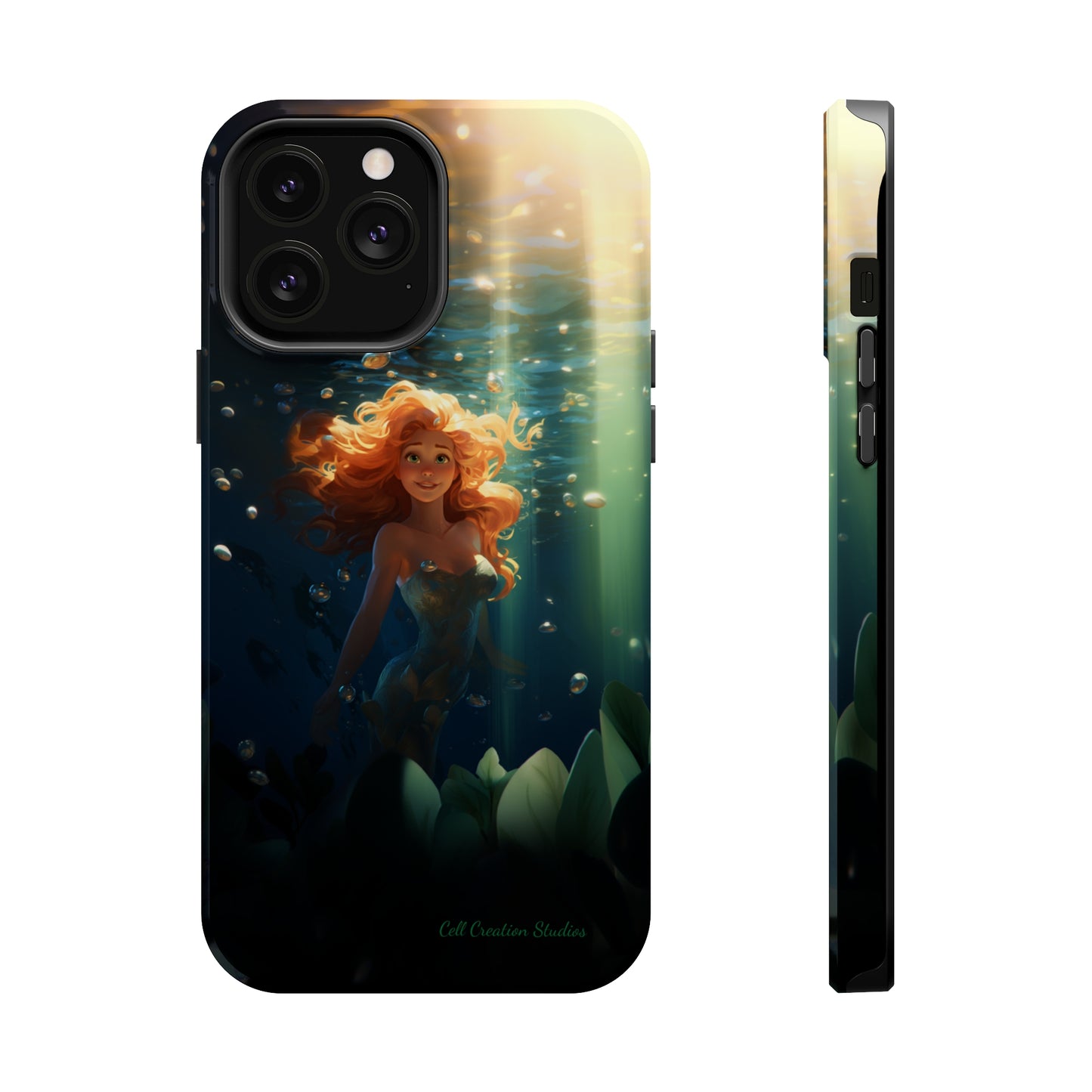 Dive into Enchantment with Our "Ariel Little Mermaid" Phone Case -MagSafe Tough Cases
