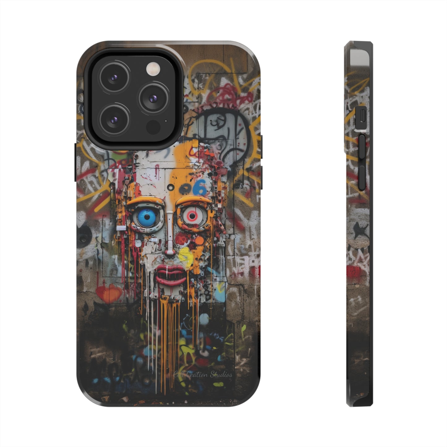 "Urban Graffiti Face" -Tough Phone Cases