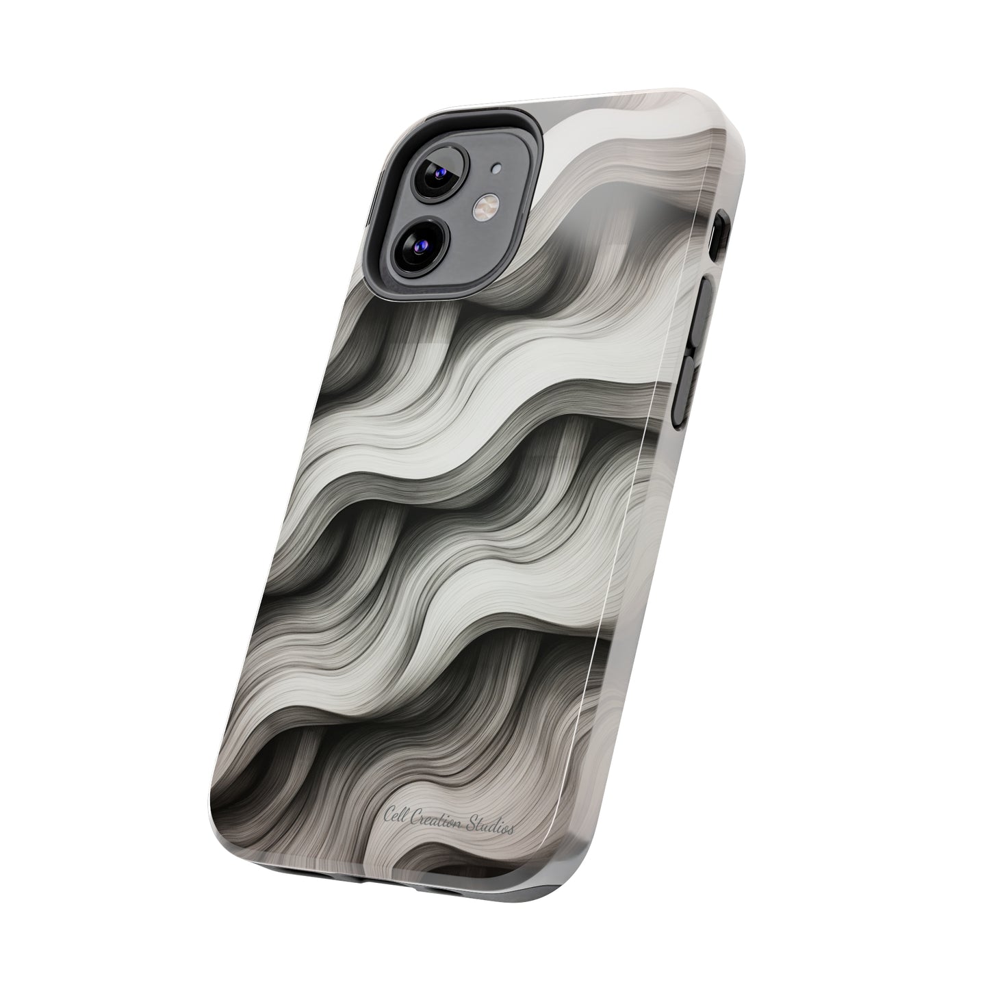 The "Geometric Waves" Cell Phone Case -Tough Phone Cases