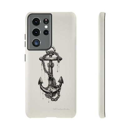 "Nautical Elegance Anchor" -Tough Samsung Phone Cases