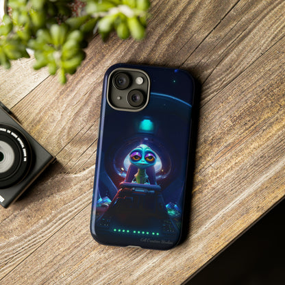 The "Cosmic Cruising Bored Alien" Phone Case -Tough Cases