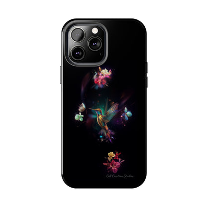 Introducing the "Floral Harmony Hummingbird" Cell Phone Case – Where Elegance Meets Nature -Tough Phone Cases