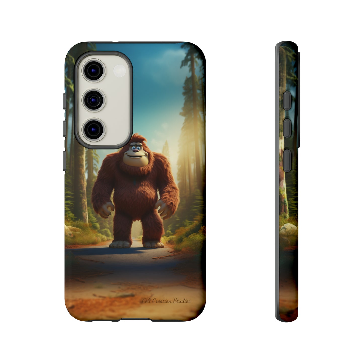 The "Trail Trekker" Bigfoot Cartoon Phone Case -Tough Cases