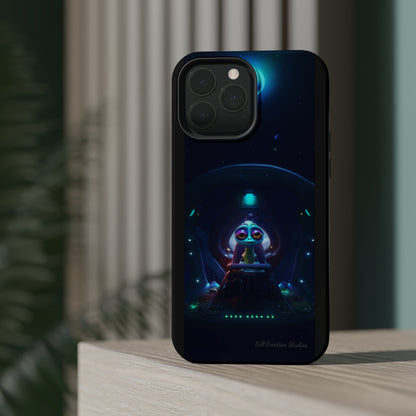 The "Cosmic Cruising Bored Alien" Phone Case -MagSafe Tough Cases